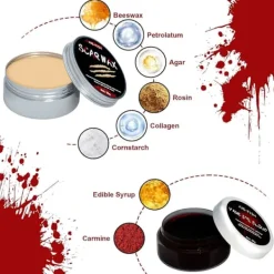 Halloween-smink inkluderar ärrvax><noscript><img width=