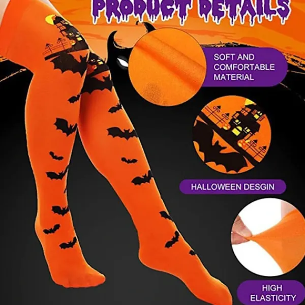 Halloweenstrumpor Fladdermusstrumpor D D D> Tillbehör
