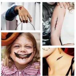 Halloween-tatueringar> Smink