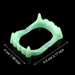 Halloween-Tänder som lyser i mörkret - Fångtänder för utklädning och låtsaslek><noscript><img width=