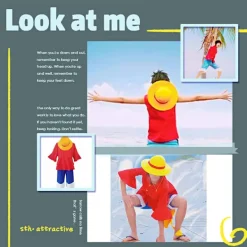 WAIDFU Halmhatt Madeline Hat Cospaly Monkey D Lufy Performance Props Gula Halmhattar Head Circumference 52 cm><noscript><img width=