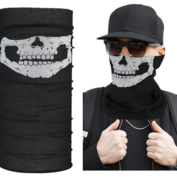 Hals Skelett Mask Ansikts Balaclava Solskydd Täcka Motorcykel Skydd Från UV Halva Masker Arbeta Huvudduk Kylning Värmare Fiske Skidåkning Arbetare Män | Fyndiq> Masker