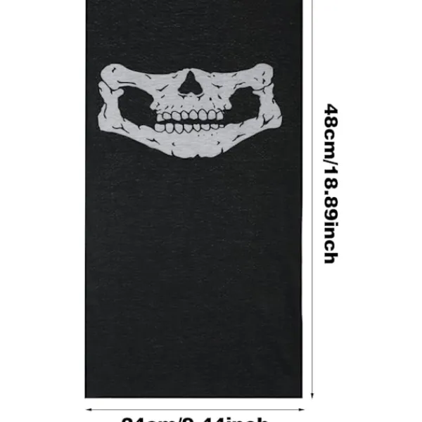 Hals Skelett Mask Ansikts Balaclava Solskydd Täcka Motorcykel Skydd Från UV Halva Masker Arbeta Huvudduk Kylning Värmare Fiske Skidåkning Arbetare Män | Fyndiq> Masker