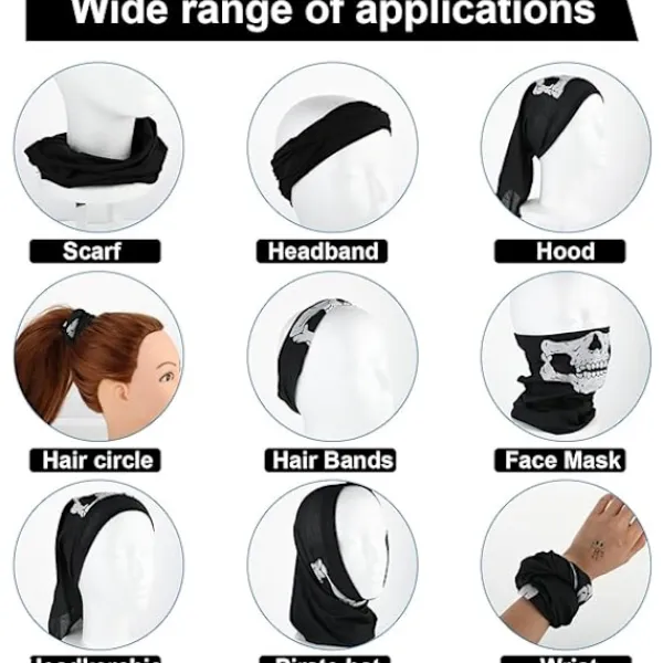 Hals Skelett Mask Ansikts Balaclava Solskydd Täcka Motorcykel Skydd Från UV Halva Masker Arbeta Huvudduk Kylning Värmare Fiske Skidåkning Arbetare Män | Fyndiq> Masker