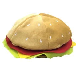 FMYSJ Hamburgerhatt för vuxna, söt rolig realistisk mysig stretchig kostymaccessoar mjuk herr dam snabbmat hamburgerkeps för present (FMY) One Size | Fyndiq> Huvudbonader