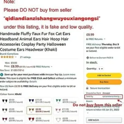 Handgjord fluffig fuskpäls räv kattöron pannband djuröron hårbåge hår> Huvudbonader