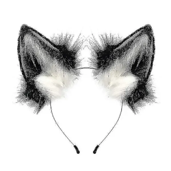 Handgjorda Faux Fur Räv- och Varghörnspannband Halloween Jul Cosplay Festdräkt Tillbehör> Huvudbonader