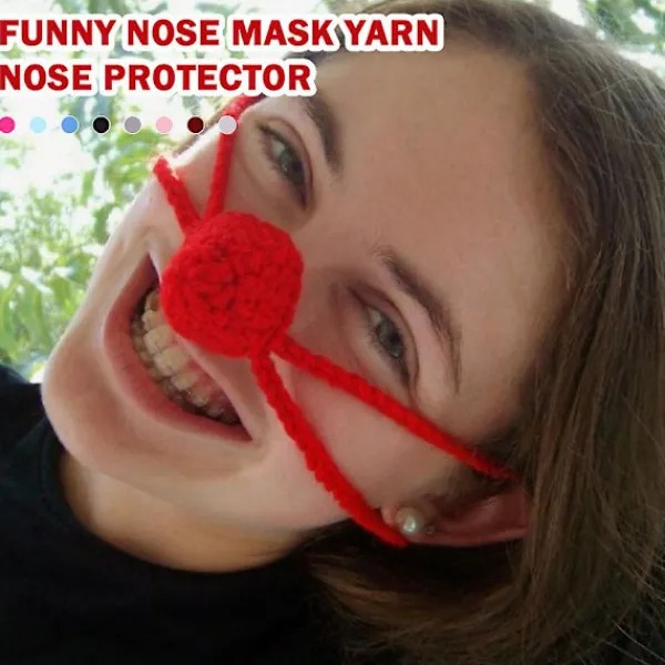 Handgjorda Ullnäsvärmare Vindtät Mjuk Näsvärmare för Kallt Väder> Tillbehör