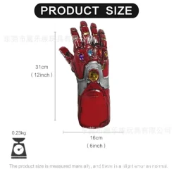 Handskar Marvel Peripheral Röda Iron Man Handskar Rekvisita Ädelstenar Inlagda Obegränsade Figurer Reunion 4 Rekvisita Barns Leksaker> Tillbehör