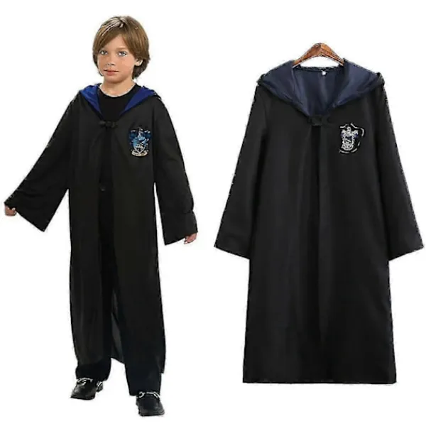 Harry Potter 6-delars Set Magisk Trollkarl Cosplay Maskerad Cape Mantel Kostym 155cm (11-12 years)> Tillbehör