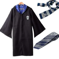 Harry Potter Gryffindor Slytherin Robe Cloak Tie Costume Scarf Aldult M> Dräkter