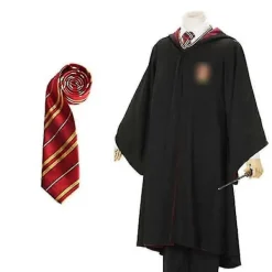 Harry Potter Magisk Dräktset, Halloween Cosplay Kostymkappa, Trollkarlsuniform för Vuxna, Festframträdande Magisk Kappa Outfit X-Large> Dräkter