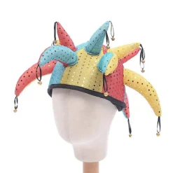 Hatt för högtidlig clowncosplay för festbruk 1 st Färgstark maskeradhatt[HK]> Huvudbonader