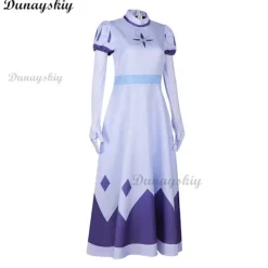 KOOLYOU Hazbin Angel Emily Cosplay Kostym Seraphim Cosplay Halo Hotel Kvinnor Fancy Dress Outfit Halloween Uniform Hasbin Hazubin Suit M W1> Peruker