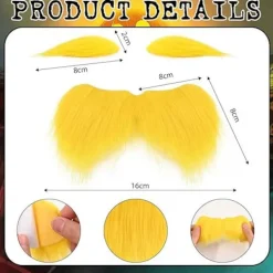 Helkropps Spandexdräkt med Ansiktsöppning & Gratis Låtsasmustasch [JUN] 140><noscript><img width=