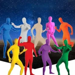 Helkroppsdräkt Helkroppsfotografering Chroma Key Bodysuit Stretch Kostym För Foto Video Specialeffekt Festival Cosplay (150CM svart)><noscript><img width=