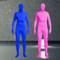 Helkroppsdräkt Helkroppsfotografering Chroma Key Bodysuit Stretch Kostym För Foto Video Specialeffekt Festival Cosplay (150CM svart)><noscript><img width=