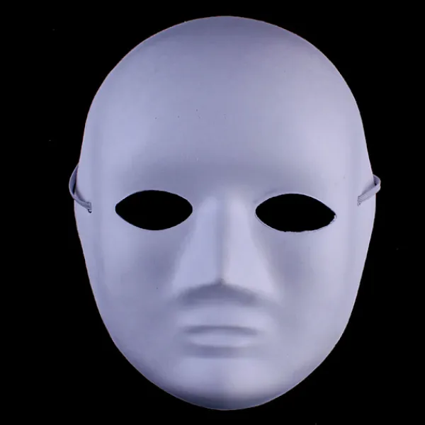 Jettbuying Helmasker Papper Blank Vit Halloween Cosplay Cat Paintab ONESIZE> Masker