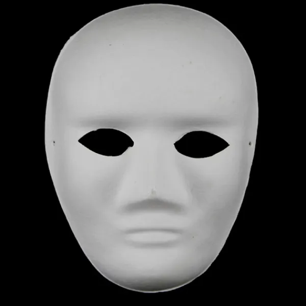 Jettbuying Helmasker Papper Blank Vit Halloween Cosplay Cat Paintab ONESIZE> Masker