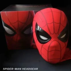 Hem Huvudbonader Cosplay Rörliga Ögon Mask Spider Man 1:1 Fjärrkontroll Elastisk Mask> Masker