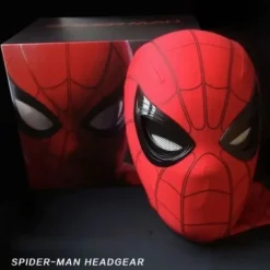 Hemmahuvudbonad Cosplay Rörliga Ögon Mask Spider Man 1:1 Fjärrkontroll Elastisk Mask> Masker