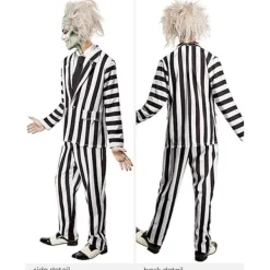 Holocky Herr Beetlejuice Deluxe Kostym L> Dräkter