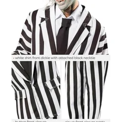 Holocky Herr Beetlejuice Deluxe Kostym L><noscript><img width=