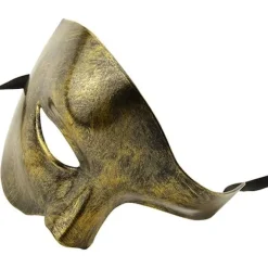 Herr Mask Phantom of the Opera Maskerad Mask Halvmask (Guld)><noscript><img width=
