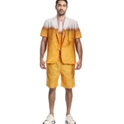 WAIDFU Herrkläder Öltryck Prestanda Kostym Kläder Kostym, Cosplay Öl Festival Outfit L> Dräkter