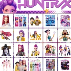 Heta 20 st K-POP Demon Hunters Temporära Tatueringar Klistermärken Vattentäta&&20st -FX- 20ps> Smink