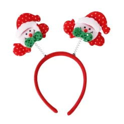 Heta Julhuvudband Santa Party Dekoration Dubbla Hårsnoddar Spänne Huvudband> Huvudbonader