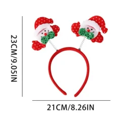 Heta Julhuvudband Santa Party Dekoration Dubbla Hårsnoddar Spänne Huvudband> Huvudbonader