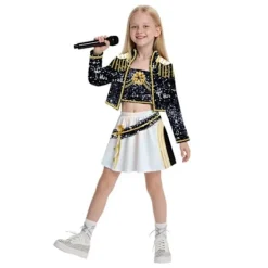 Hett erbjudande till lågt pris! 2025 Demon Hunter K-Pop Kostym | Halloween Outfit Kvinnor Barn Cosplay Nr 1 3-delat set - Glad Nr 1 3-delat set-FA- 110cm | Fyndiq><noscript><img width=