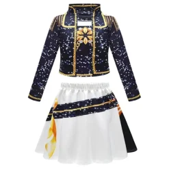 Het rea Hett erbjudande till lågt pris! 2025 Demon Hunter K-Pop-kostym | Halloweenkostym för flickor: Zoe tvådelat cosplayset - Glad 130cm><noscript><img width=