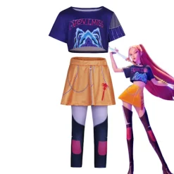 Häftig Halloween Demon Slayer Cosplay Kostym | K-Demon Slayer Mira Zoi Rumy Anime Outfit Familj Par Cosplay Mira (topp + kjol) Mira (topp + kjol)> Dräkter