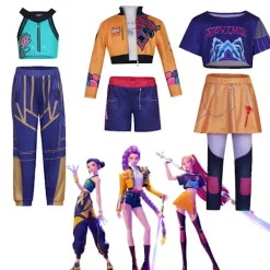 Häftig Halloween Demon Slayer Cosplay Kostym | K-Demon Slayer Mira Zoi Rumy Anime Outfit Familj Par Cosplay Mira (topp + kjol) Mira (topp + kjol)> Dräkter