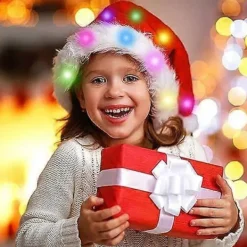 Högkvalitativ LED-Mössa rolig mössa Plysch Tomtemössa Lysande Roliga Mössor för Barn Vuxna Inbyggda Lampor Röd Tomtemössa Klassisk Cosplay-Mössa, Mössa för Ad | Fyndiq><noscript><img width=