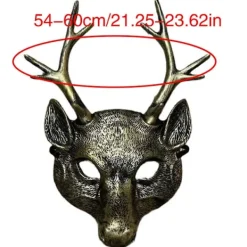 Hjortmask Halloweenkostym för barn vuxna festivalfest Halloween hjort cosplay kostymrekvisita><noscript><img width=