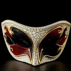 Hot Venetian Crack Party Masks Upper Half Face Mask Masquerade Fancy Dress Halloween Mask Headwear Eye Masks Dress Costume Decor><noscript><img width=