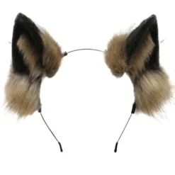 hhu Hårband med fluffiga vargöron Cosplay-rekvisita Huvuddekoration Unisex Halloweenfest Maskerad Hårband color> Huvudbonader