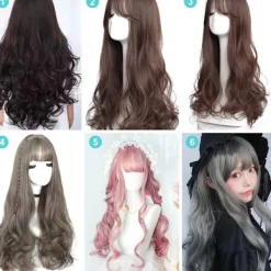 Hårperuk Långa lockiga peruker 5 5 5> Peruker
