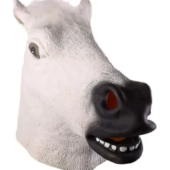 Hästhuvud Mask Cosplay Kostymfest Rolig Och Lustig Halloween Hästhuvud Mask Huvudbonad Lnu Ma Jun> Masker