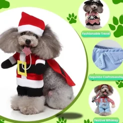 Hund Halloween-kostym - Skojig Cosplay-outfit för små till medelstora hundar och katter med hatt inkluderad - Kläder för Halloween-fest (Brevbärare Brun, XL) | Fyndiq><noscript><img width=