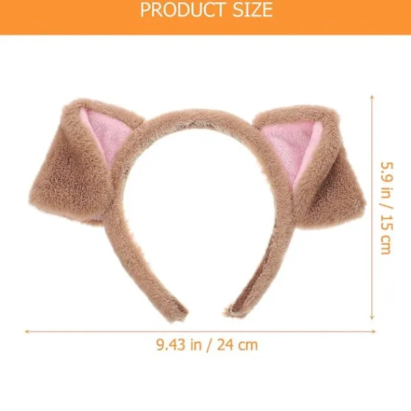 Hundöron Pannband Djur Party Pannband Cosplay Kostym Tillbehör Utklädnadspryl> Huvudbonader