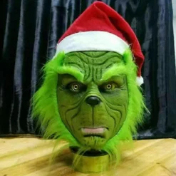 Hur Grinchen stal julen Mask Julparty Cosplay Kostym Rolig Klädsel><noscript><img width=