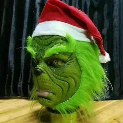 Hur Grinchen stal julen Mask Julparty Cosplay Kostym Rolig Klädsel><noscript><img width=