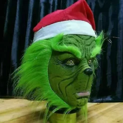 Hur Grinchen stal julen Mask Julparty Cosplay Kostym Rolig Klädsel><noscript><img width=