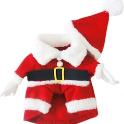 Husdjur jul kostymer hund kostym med cap Santa Claus kostym hund> Dräkter