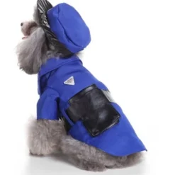 Husdjurskläder Hundkläder Halloween COS Poliskläder Storlek XL><noscript><img width=