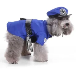 Husdjurskläder Hundkläder Halloween COS Poliskläder Storlek XL><noscript><img width=